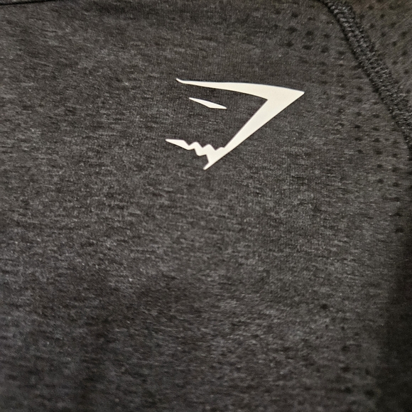 Gymshark Black Long Sleeve Crop Top Large - Picture 4 of 8